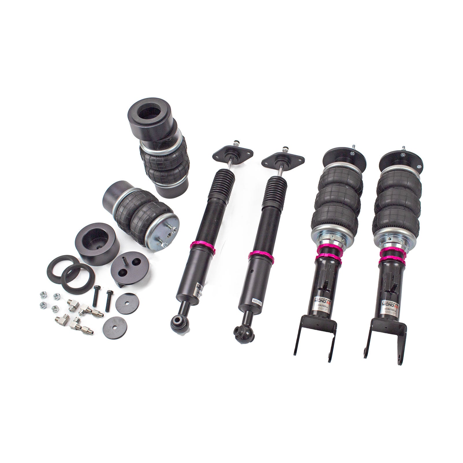 Godspeed Mono Air Suspension Bags Shocks Kit For Dodge Challenger RWD 2011-2023