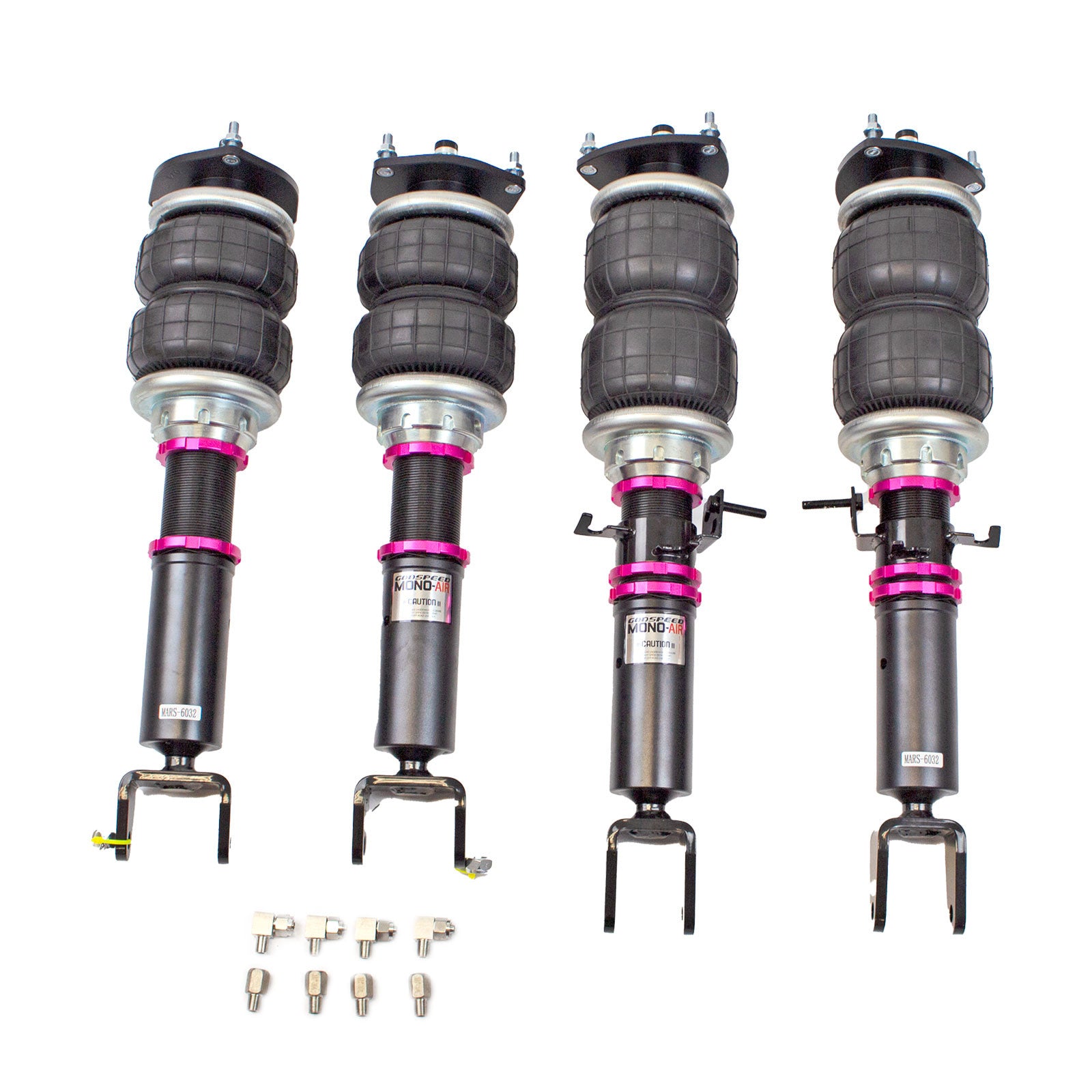 Godspeed Mono Air Suspension Bags Shocks Kit For Infiniti Q60 Coupe RWD 17-22