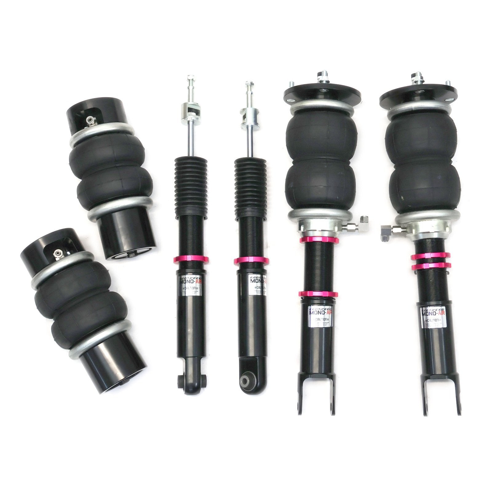 Godspeed Mono Air Suspension Bags Shocks Kit For MB E Class Sedan RWD W213 16-21