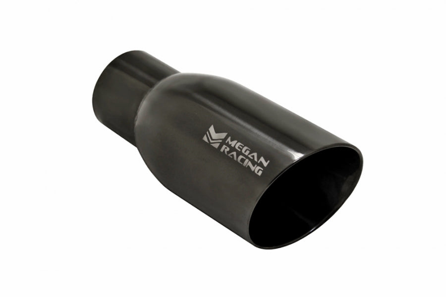 Megan Racing Universal Exhaust Muffler Tip Black Chrome 2.5" Inlet / 3.5" Tip