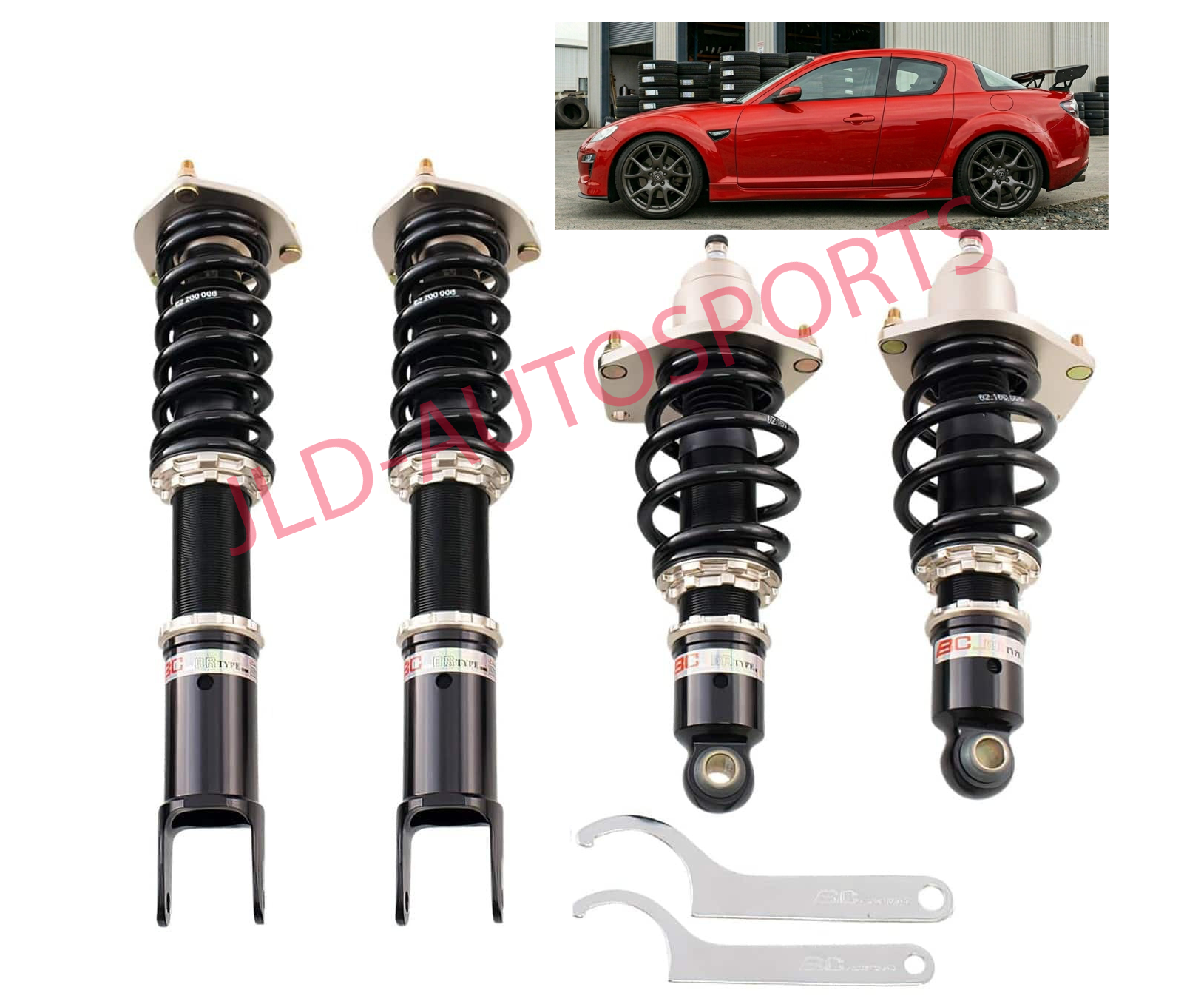BC Racing BR Lowering Coilover Springs Kit For 2004-2011 Mazda RX-8 (SE3P)