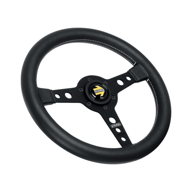 MOMO Prototipo Steering Wheel 320 mm Black Leather Grip 6 Hole - PRO32BK2B