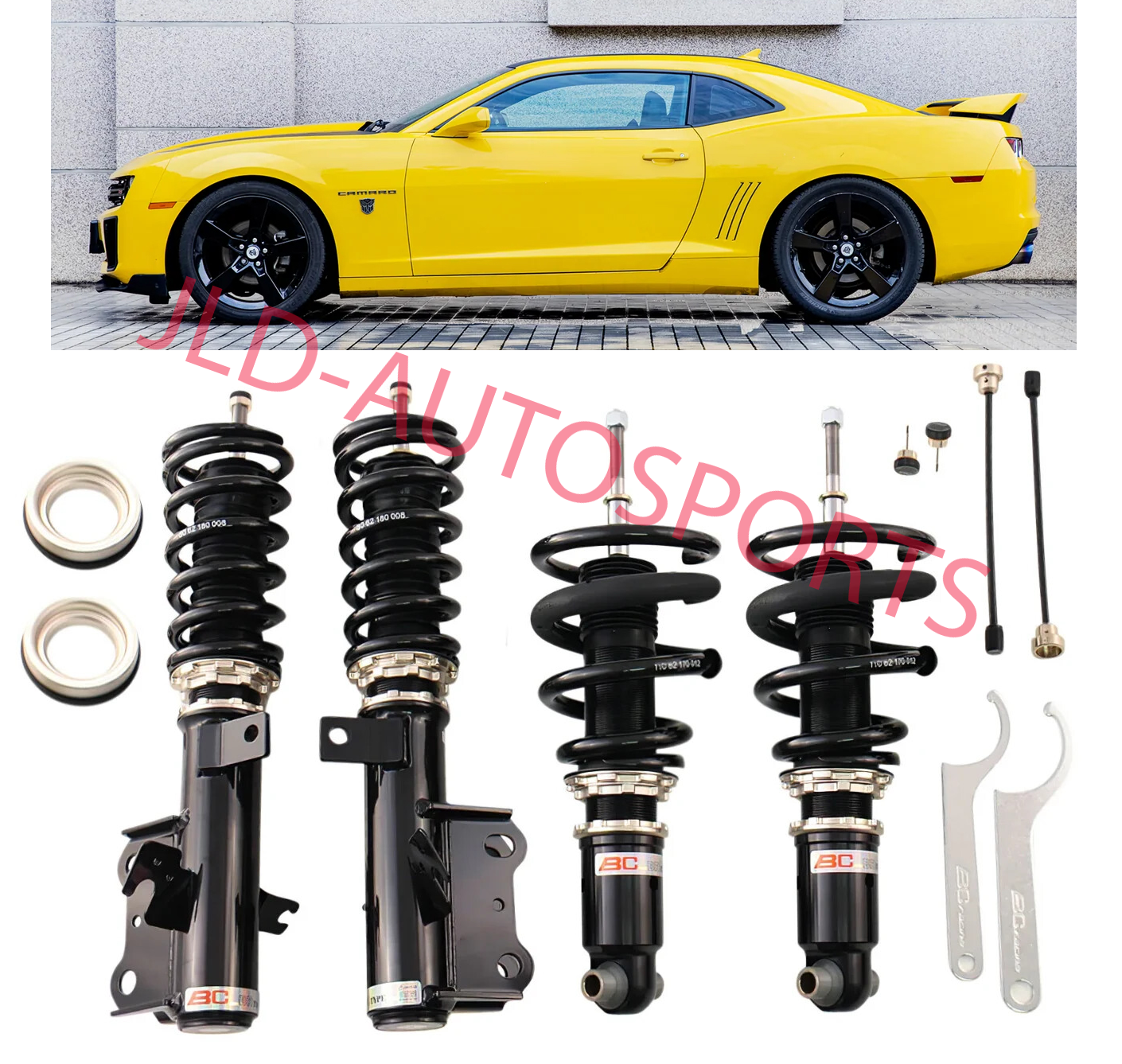 BC Racing BR Lowering Coilover Shock Spring Kit For 2010-2013 Chevy Camaro V6 V8