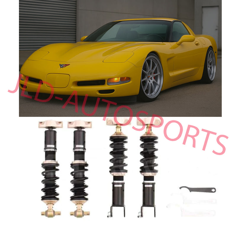 BC Racing DS Series Coilovers For 97-13 Chevy Corvette C5 / C6 Digressive Piston
