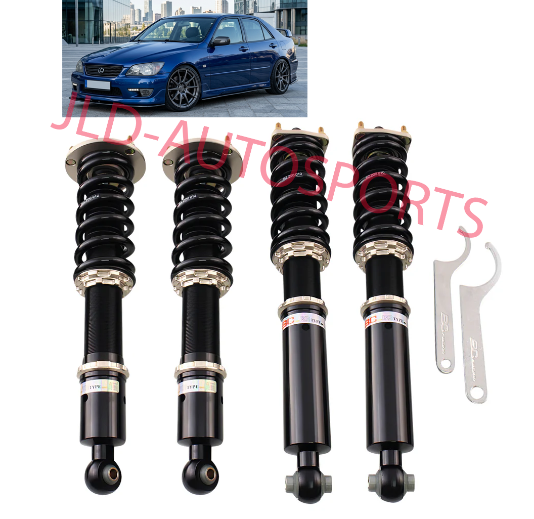 BC Racing BR Adjustable Coilovers Shock Strut Kit For 1999-2005 Lexus IS300
