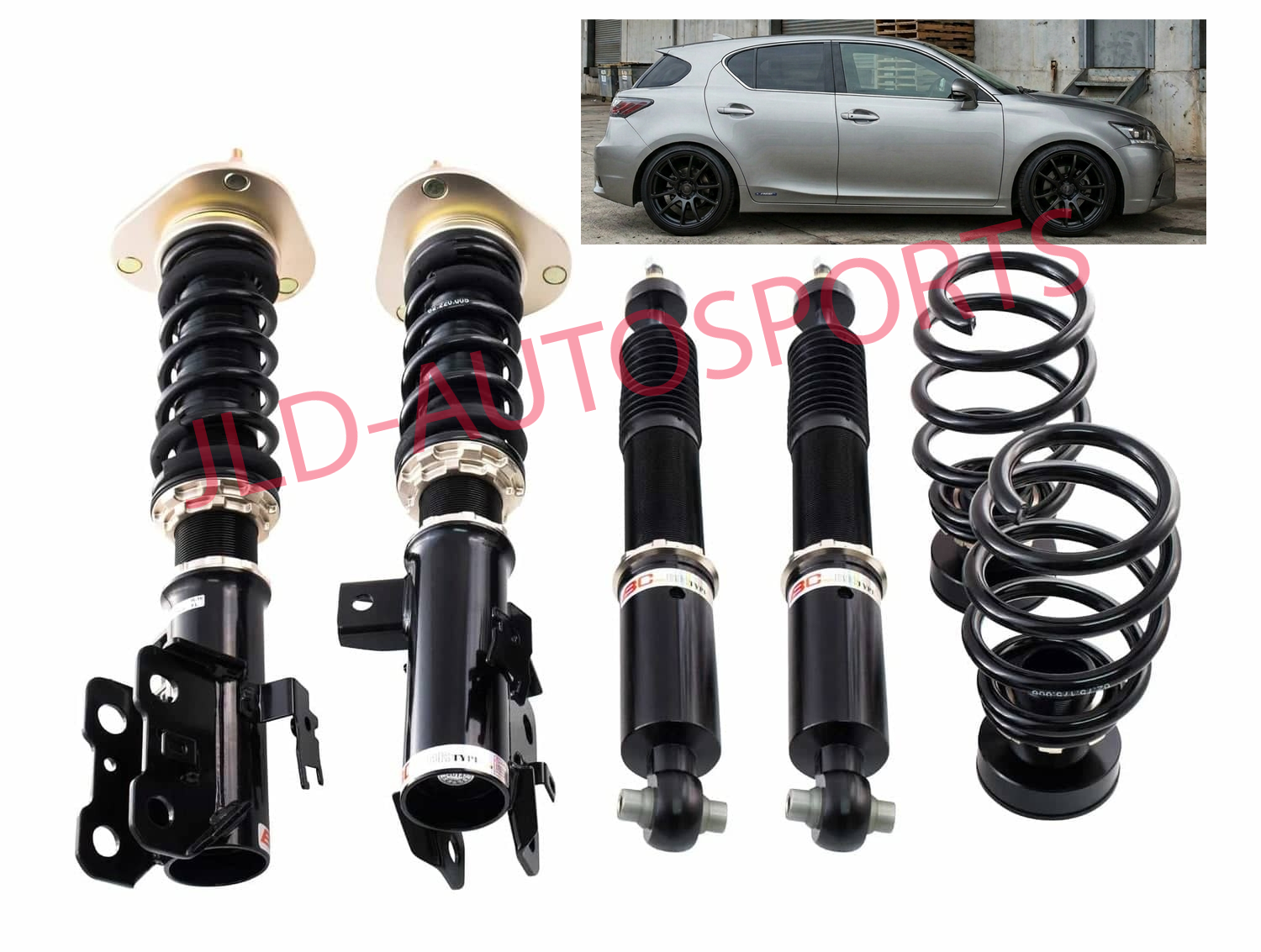 BC Racing BR Coilover Shock Strut Kit For 2011-2017 Lexus CT200h