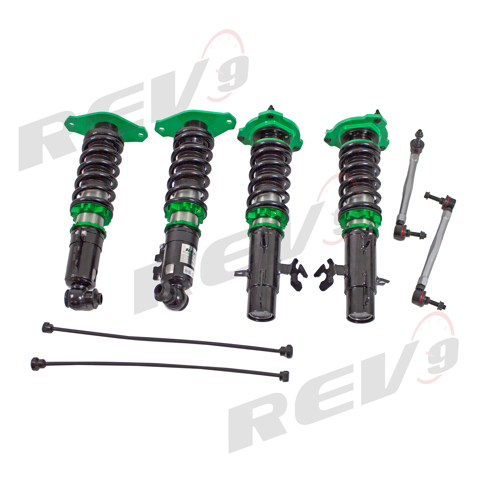 REV9 Hyper Street II Adjustable Coilovers Shocks Kit for Mini Cooper Coupe 12-15