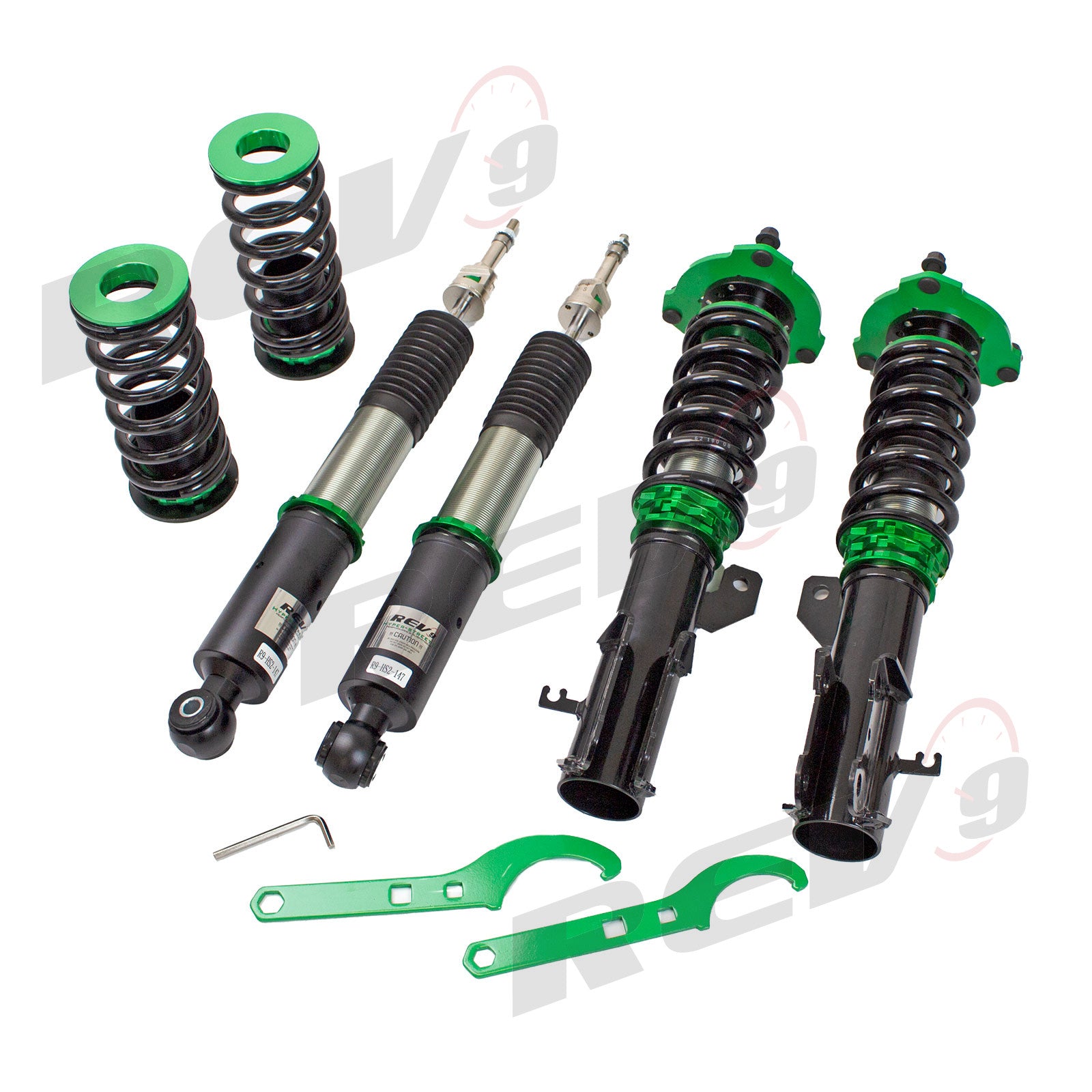 REV9 Hyper Street II Adjustable Coilover Shock Kit for 16-19 Chevrolet Volt