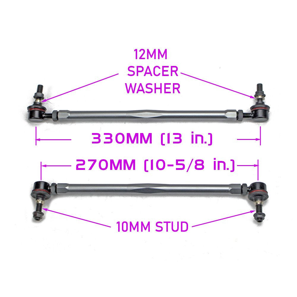 Godspeed Adjustable Length Front Anti Sway Bar End Links For 2010-2015 BMW X1