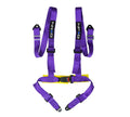NRG Innovations Bolt On 4 Point Racing Seat Belt Harness Purple Universal 1 Belt