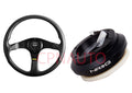 MOMO Tuner Street Steering Wheel + HUB Adapter For 92-95 Civic / 94-01 Integra