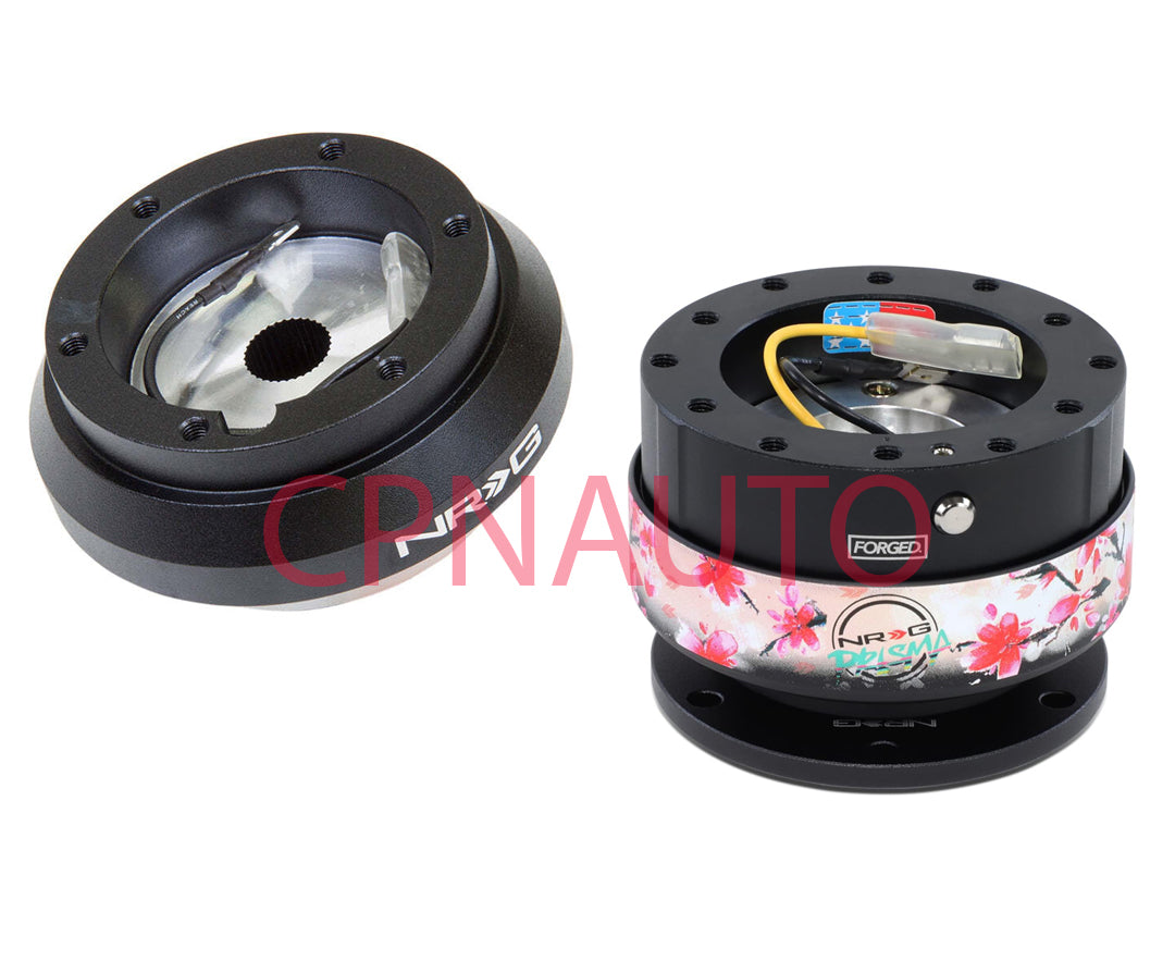 NRG SHORT HUB Adapter + Black Sakura Quick Release For Supra MR2 Corolla Celica