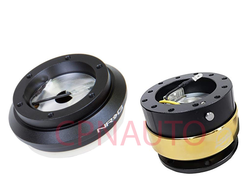NRG Short Hub Steering Wheel + 2.0 Quick Release Adapter For 96-00 Civic EK