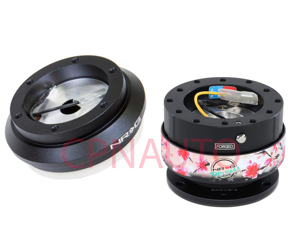 NRG Short Hub Steering Wheel + 2.0 Quick Release Adapter For 96-00 Civic EK