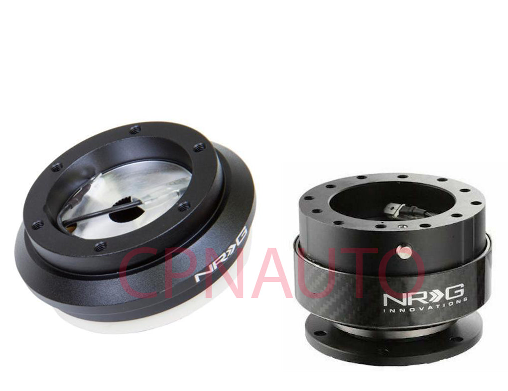 NRG Short Hub Steering Wheel + 2.0 Quick Release Adapter For 97-01 Prelude