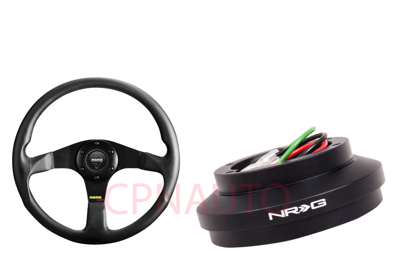 MOMO Tuner Street Steering Wheel + HUB Adapter For 83-89 Mustang 89-92 Ranger