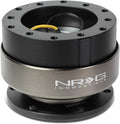 NRG SRK-200BK-TI 2.0 Steering Wheel Quick Release 6 Bolt - BLACK/Titanium Ring