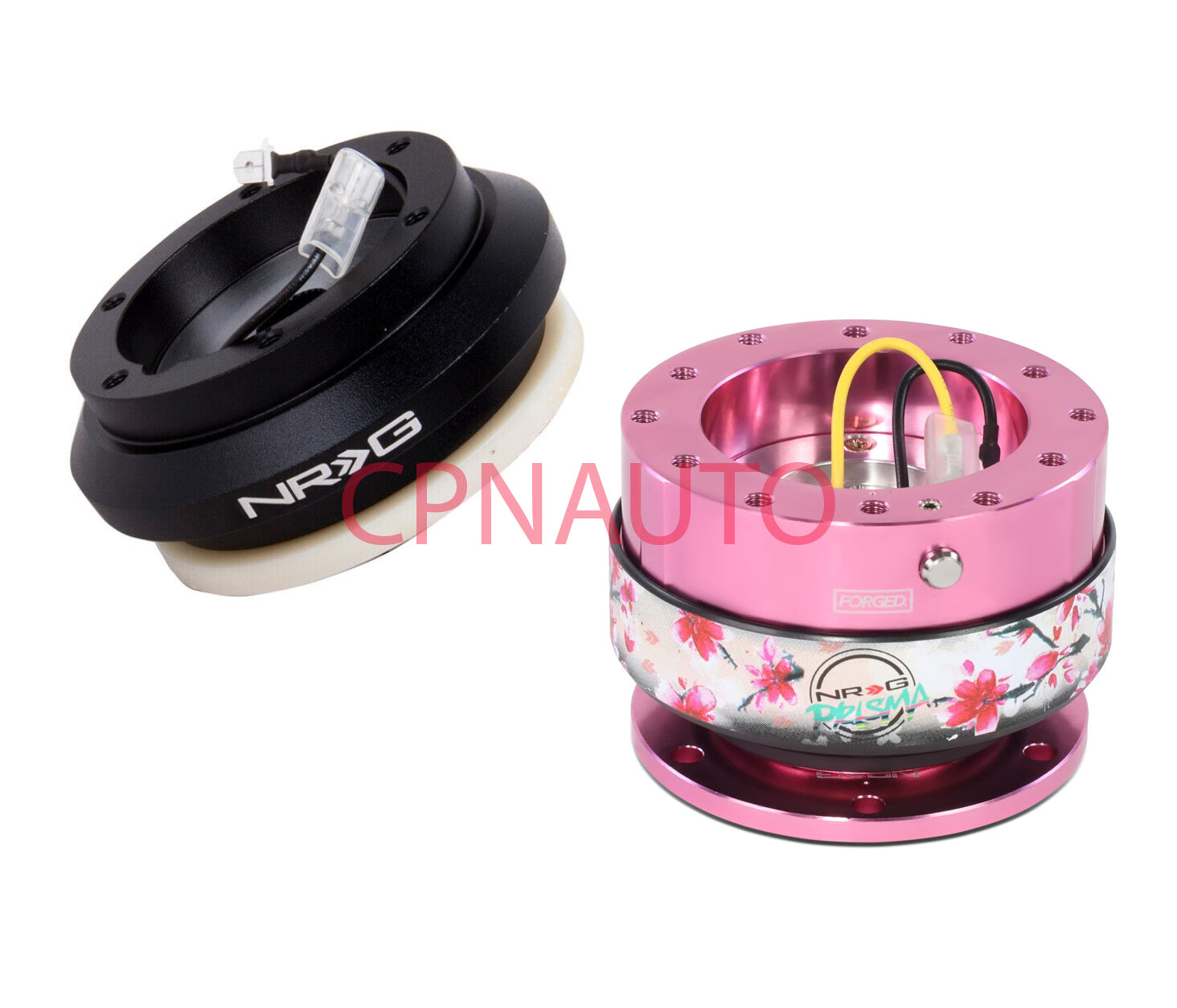 NRG SHORT HUB Adapter + 2.0 Sakura Pink Quick Release For EG Civic DC2 Integra