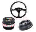 MOMO Steering Wheel + NRG Adapter Quick Release For Nissan Skyline R32 Pickup