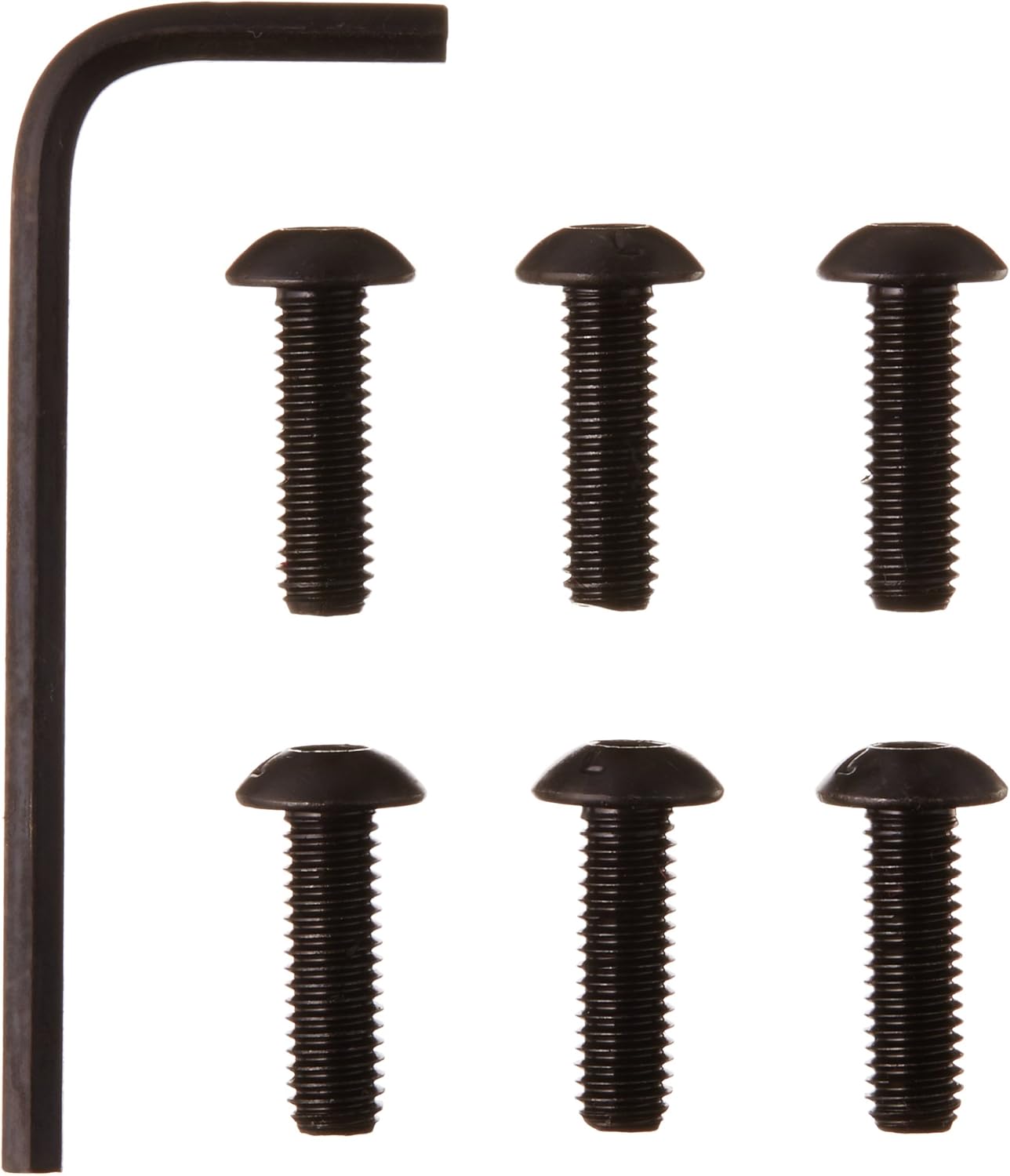 NRG Steering Wheel Screw Kit 6 piece BLACK + ALLEN KEY SWS-100BK - CONICAL