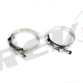 REV9 Stainless Steel Band T-Bolt Clamp Pair 2Pc 2.50" 2 1/2" O.D. CLAMP-250