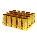 Godspeed Project Steel Gold Type 3 50mm Steel Lug Nuts 12X1.5 20pc Set Universal