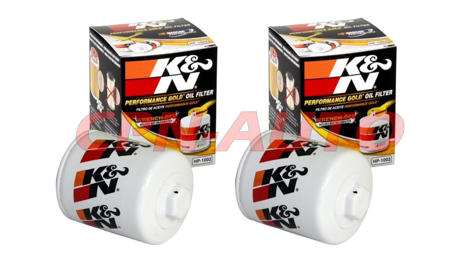 2x Pair K&N HP-1002 Premium Oil Filter For 21-23 Bronco 15-21 Mustang 12-23 Edge
